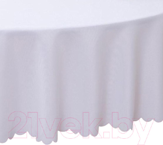 Изображение товара Скатерть Доляна Однотонная 200x200 / 7620667 (белый)