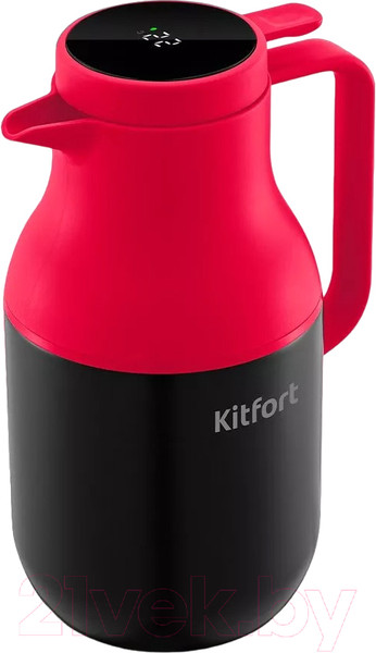 Изображение товара Термос для напитков Kitfort KT-1240-1 (черный/малиновый)
