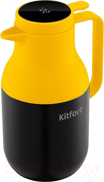 Изображение товара Термос для напитков Kitfort KT-1240-3 (черный/желтый)