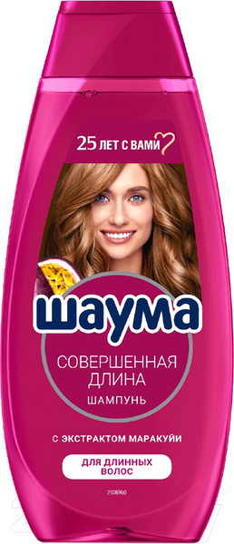 Изображение товара Шампунь для волос Шаума Совершенная длина с экстрактом маракуйи (370мл)