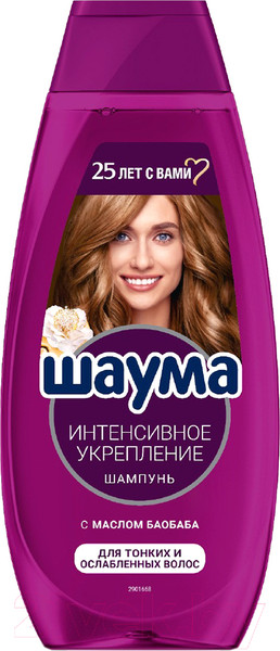 Изображение товара Шампунь для волос Шаума Интенсивное укрепление с маслом баобаба для тонких волос (370мл)