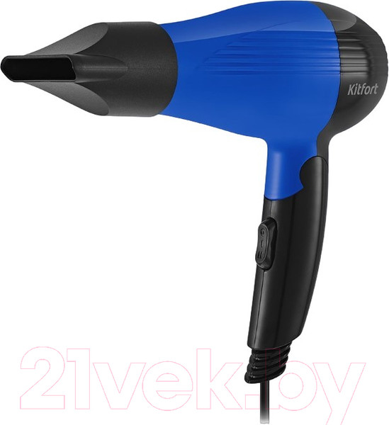 Изображение товара Компактный фен Kitfort KT-3244-3 (черный/синий)