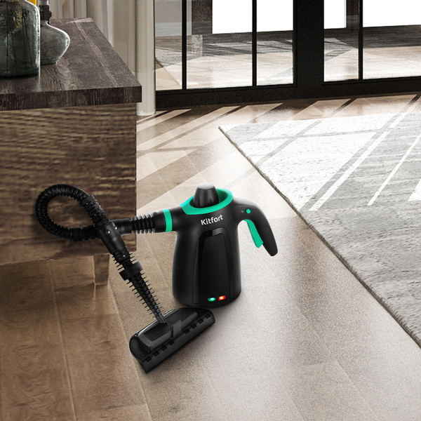 Изображение товара Пароочиститель Kitfort KT-9170-2 (черный/зеленый)