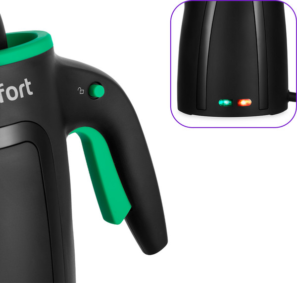 Изображение товара Пароочиститель Kitfort KT-9170-2 (черный/зеленый)