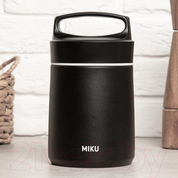 Изображение товара Термос для еды Miku TH-FD-1500BLK (1.5л, черный)