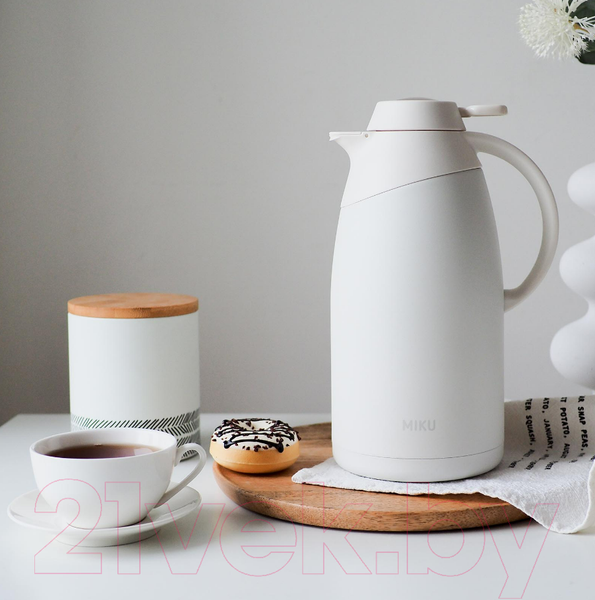 Изображение товара Термос-кувшин Miku TH-JG-1900WHT (1.9л, белый)