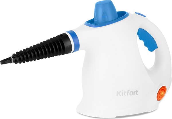 Изображение товара Пароочиститель Kitfort KT-9194-3 (белый/синий)