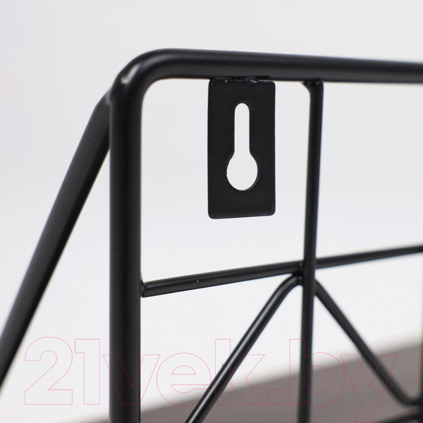 Изображение товара Полка AksHome Linna Навесная (черный)