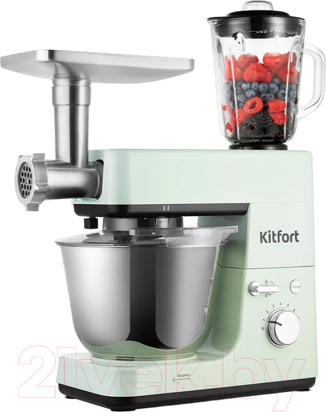 Изображение товара Кухонный комбайн Kitfort KT-3419-2 (мятный)
