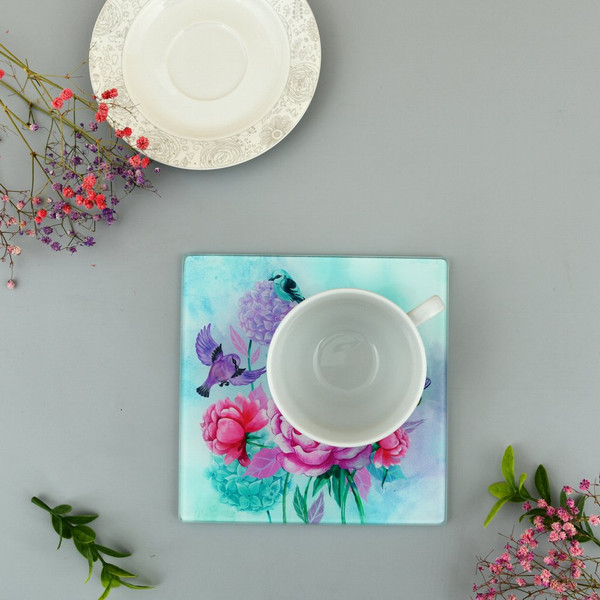 Изображение товара Разделочная доска Мультидом Пионы и птички VL48-15