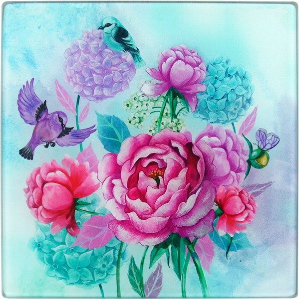 Изображение товара Разделочная доска Мультидом Пионы и птички VL48-15