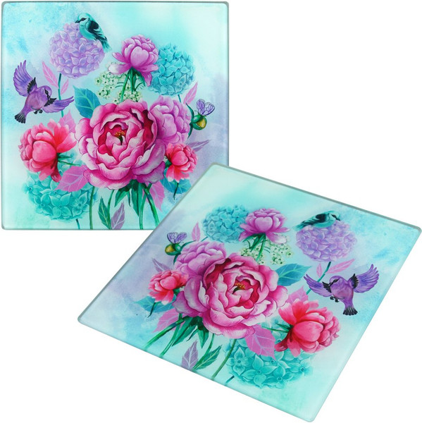 Изображение товара Разделочная доска Мультидом Пионы и птички VL48-15