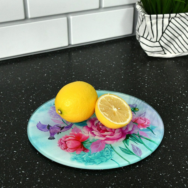 Изображение товара Разделочная доска Мультидом Пионы и птички VL48-154