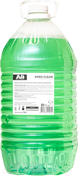 Изображение товара Средство для мытья посуды Avko Clean (5кг)
