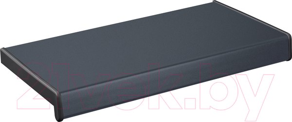 Изображение товара Подоконник Renolit ПВХ Антрацит Сатин с заглушкой 500x1600
