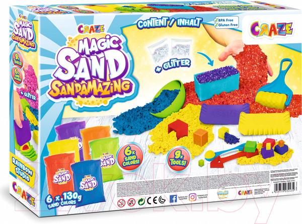 Изображение товара Кинетический песок Craze Magic Sand Sandamazing / 32435