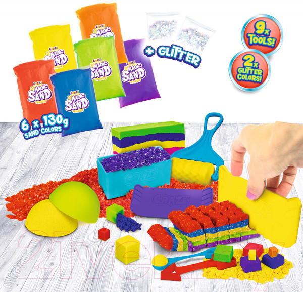 Изображение товара Кинетический песок Craze Magic Sand Sandamazing / 32435
