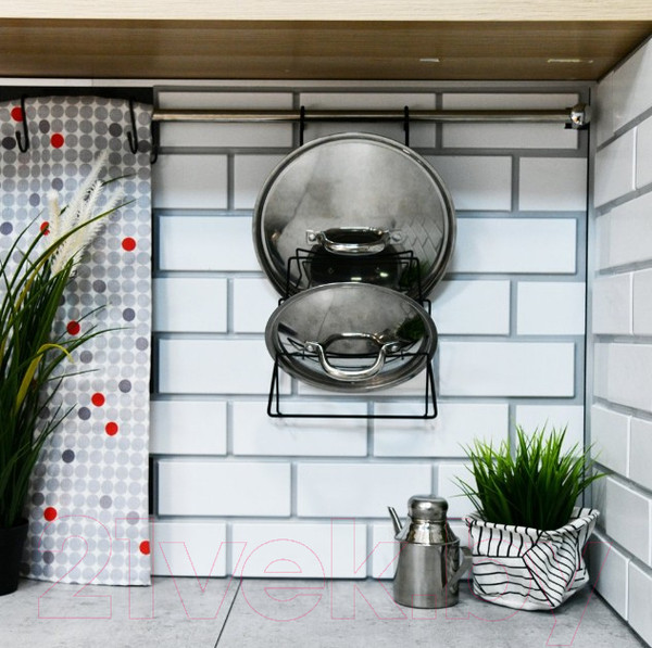 Изображение товара Держатель для крышек на рейлинг Мультидом Лофт DA52-163