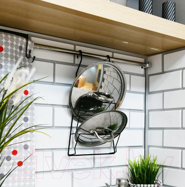 Изображение товара Держатель для крышек на рейлинг Мультидом Лофт DA52-163