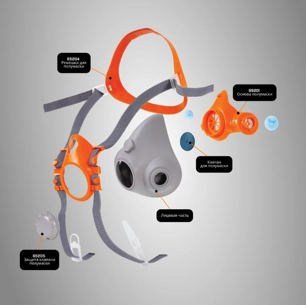 Изображение товара Респиратор Jeta Safety Без фильтра 6500-S