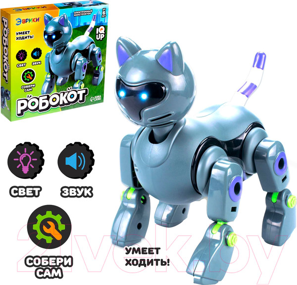 Изображение товара Конструктор электромеханический Эврики Робот Робокот XY-S1 / 6258374