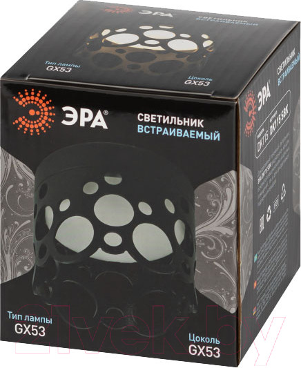 Изображение товара Точечный светильник ЭРА DK115 SBK / Б0061184 (черный матовый)