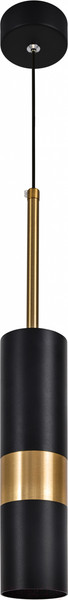 Изображение товара Потолочный светильник ЭРА PL33 BK/GD MR16 GU10 / Б0061382 (черный/золото)