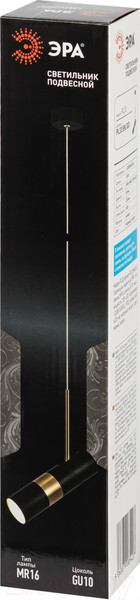 Изображение товара Потолочный светильник ЭРА PL33 BK/GD MR16 GU10 / Б0061382 (черный/золото)