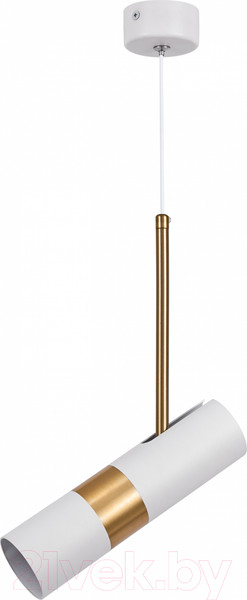 Изображение товара Потолочный светильник ЭРА PL33 WH/GD MR16 GU10 / Б0061381 (белый/золото)