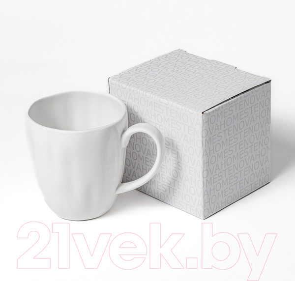 Изображение товара Кружка Stenova Home Lotus / 61411141 (350мл, белый фарфор)
