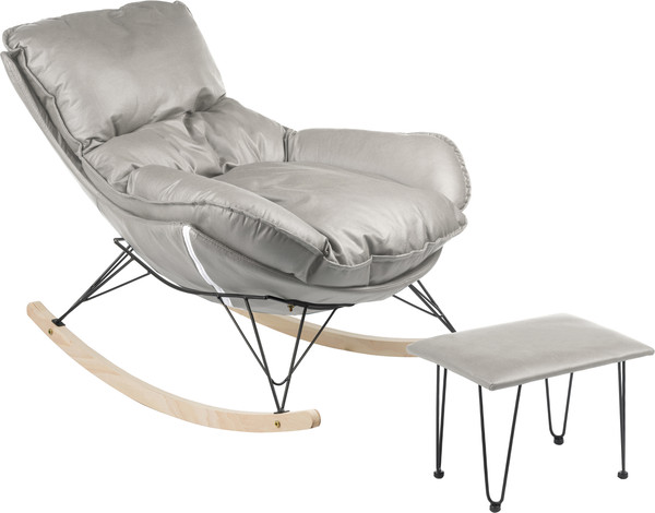 Изображение товара Кресло-качалка Mio Tesoro Монга (светло-серый)