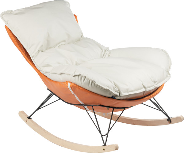 Изображение товара Кресло-качалка Mio Tesoro Монга (оранжевый/белый)