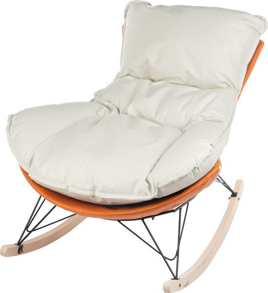 Изображение товара Кресло-качалка Mio Tesoro Монга (оранжевый/белый)