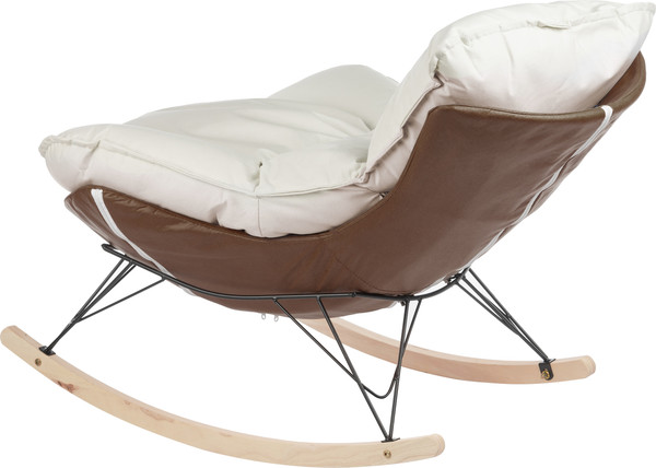 Изображение товара Кресло-качалка Mio Tesoro Монга (коричневый/ белый)
