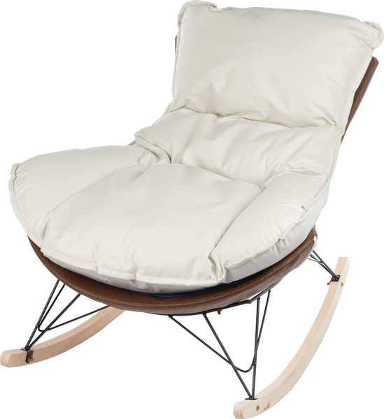 Изображение товара Кресло-качалка Mio Tesoro Монга (коричневый/ белый)