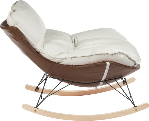 Изображение товара Кресло-качалка Mio Tesoro Монга (коричневый/ белый)
