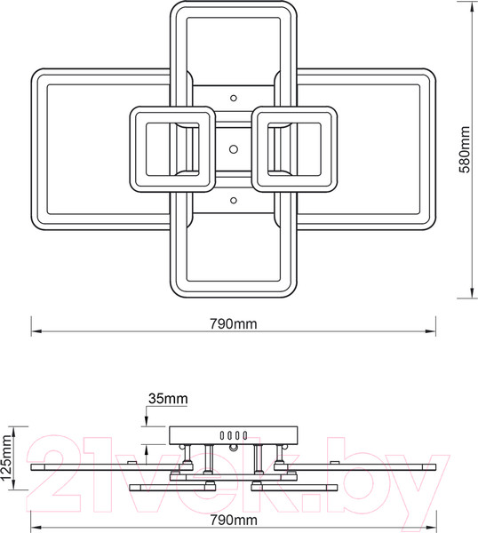 Изображение товара Люстра ESCADA Plain 10286/6LED