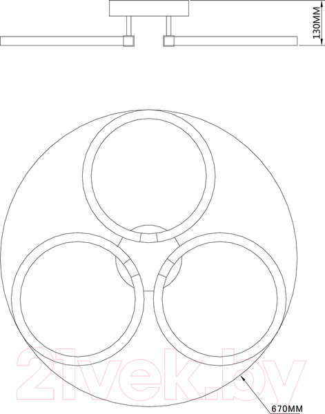 Изображение товара Люстра ESCADA Tube 10279/3LED