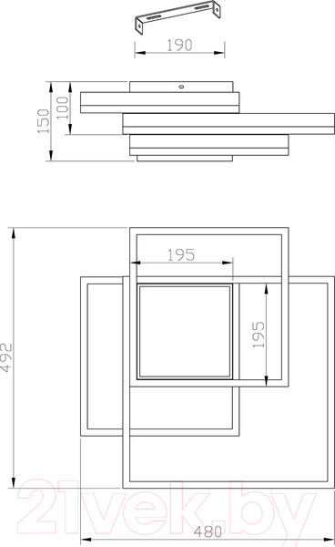 Изображение товара Потолочный светильник ESCADA Twins 10242/4LED