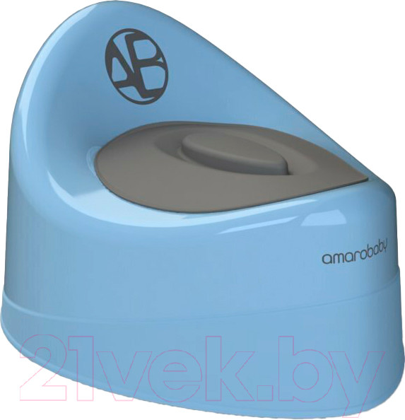 Изображение товара Детский горшок Amarobaby Fort с крышкой / AB221102F/19 (голубой)