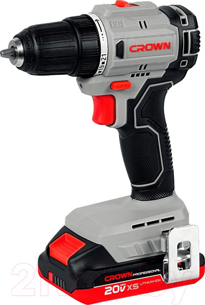Изображение товара Аккумуляторная дрель-шуруповерт CROWN CT21104XS-2 BMC