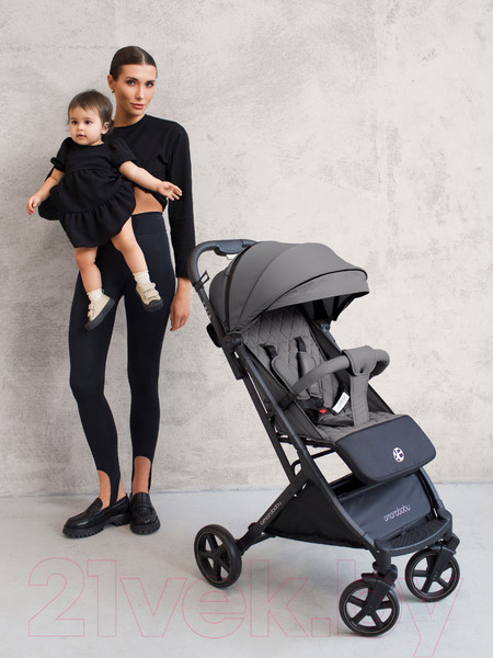 Изображение товара Детская прогулочная коляска Amarobaby Airy / AB23-10AIRY/11 (серый)