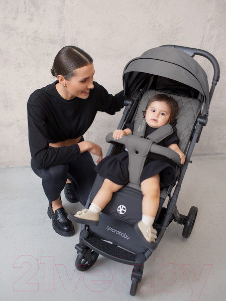 Изображение товара Детская прогулочная коляска Amarobaby Airy / AB23-10AIRY/11 (серый)