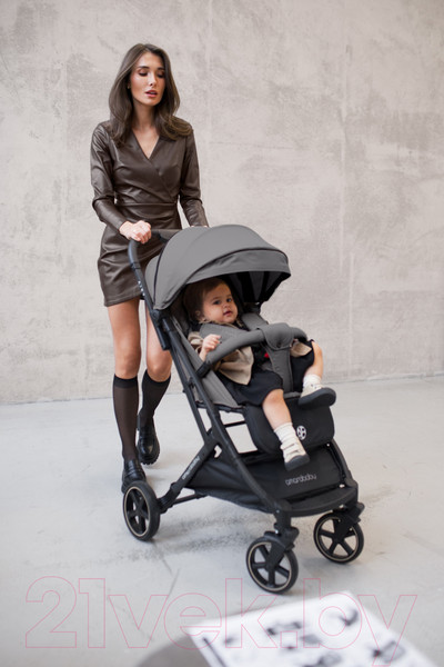 Изображение товара Детская прогулочная коляска Amarobaby Airy / AB23-10AIRY/11 (серый)