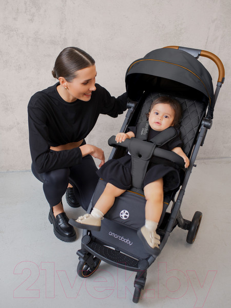 Изображение товара Детская прогулочная коляска Amarobaby Airy / AB23-10AIRY/09 (черный)