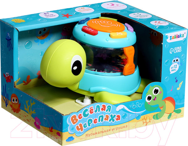 Изображение товара Игрушка-каталка Zabiaka Веселая черепаха SL-06171 / 9792132