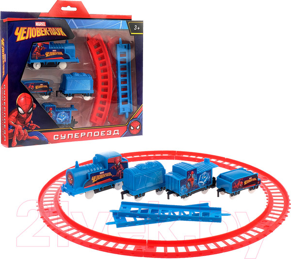 Изображение товара Железная дорога игрушечная Marvel Суперпоезд 988-4/988-5/988-6 / 2996756