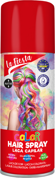 Изображение товара Тонирующий спрей для волос La Fiesta Laca Capilar Fluorescente Rojo (125мл)