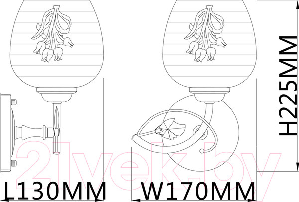 Изображение товара Бра ESCADA Anemone 1121/1A