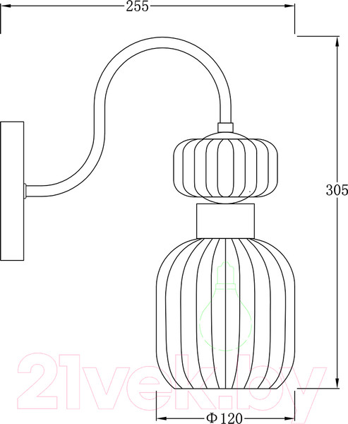 Изображение товара Бра ESCADA Gloss 1141/1A (Chrome/Clear)